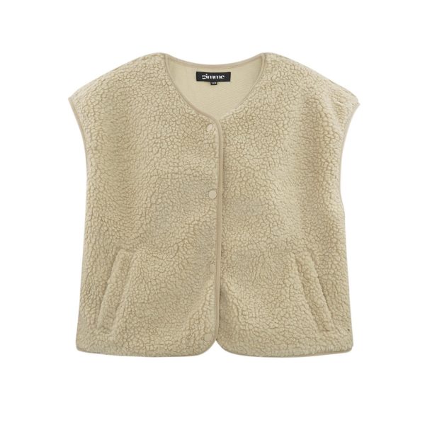 Teddy-Weste Oversize | MOM